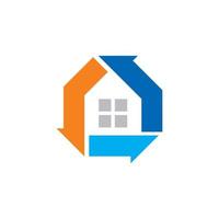 immobilienlogo, miethauslogo vektor