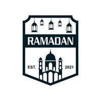 Ramadan-Logo, muslimischer Logo-Vektor vektor