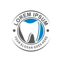 Logo der Zahnklinik, Logo der Zahnmedizin vektor
