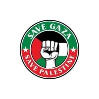 spara palestinska logotyp, gratis gaza vektor