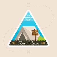 Premium Summer Camp Badge vektor