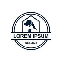 logotyp för husdjurshem, veterinärlogotyp vektor