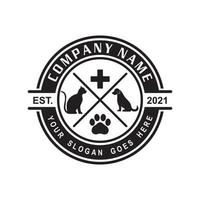 Tierpflege-Logo, Veterinär-Logo vektor