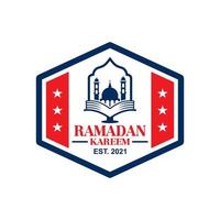 Ramadan-Logo, muslimischer Logo-Vektor vektor