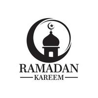 Ramadan-Vektor, Moschee-Logo-Vektor vektor
