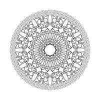 handgezeichnetes Mandala. dekoration in ethnischer orientalischer gekritzelverzierung. vektor