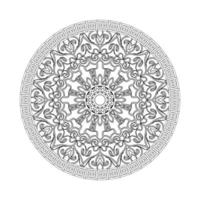 handgezeichnetes Mandala. dekoration in ethnischer orientalischer gekritzelverzierung. vektor