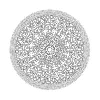 handgezeichnetes Mandala. dekoration in ethnischer orientalischer gekritzelverzierung. vektor