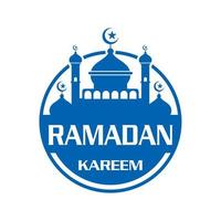 Moschee-Vektor, Ramadan-Logo-Vektor vektor