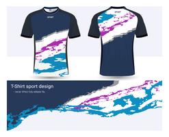 Fußballtrikot- und T-Shirt-Sportmodellschablone, Grafikdesign für Fußballverein oder Activewearuniformen. vektor