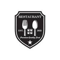 Restaurant-Logo, Lebensmittel-Logo-Vektor vektor