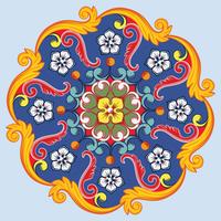 Bunte ethnische runde dekorative Mandala. Vektor-illustration vektor