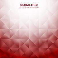 Roter Hintergrund des abstrakten geometrischen Dreieckmusters mit Platz für Text vektor