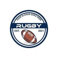 rugby logotyp, sport logotyp vektor