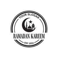 Ramadan-Logo, muslimischer Logo-Vektor vektor