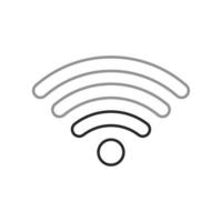 Wifi Signal Symbol Zeichen Vektor schwarze Farbe