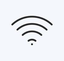 Wifi Signal Symbol Zeichen Vektor schwarze Farbe