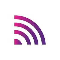 wifi drahtloses signal symbol zeichen vektorverlaufsfarbe vektor
