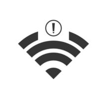 ingen wi-fi-anslutningsikon, ingen trådlös wifi-ikon vektor