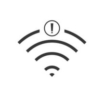 kein Wi-Fi-Verbindungssymbol, kein Wi-Fi-Wireless-Symbol vektor