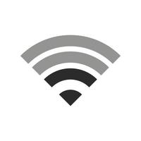 Wifi Signal Symbol Zeichen Vektor schwarze Farbe