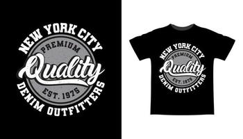New York Typografie-T-Shirt-Design in Premium-Qualität vektor