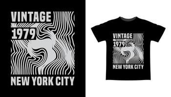 vintage nitton sjuttionio typografi t-shirt design vektor