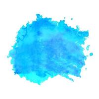 blauer aquarellfleck vektor