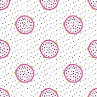 Nahtloses Muster mit Pitaya. Drachenfrucht. Vektor-Illustration. vektor