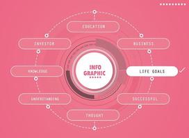 fertige Infografik-Etikettenvorlage. Options- oder Schrittsymbol-Infografiken für Geschäftsideen, die in Bildung, Flussdiagrammen, Präsentationen, Websites und Bannern verwendet werden können. vektor