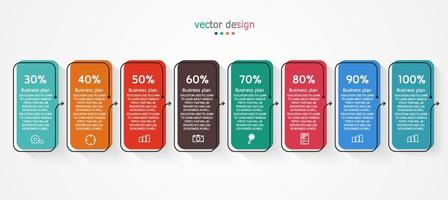 vektor infographic etikettmall med ikonalternativ eller steg infographics för affärsidépresentationer den kan användas för informationsgrafik, presentationer, webbplatser, banners, tryckta medier.