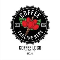 kaffe logotyp mall.eps vektor