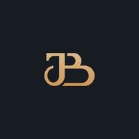 anfängliche jb bj jb-monogramm-logo-vorlage. Anfangsbuchstabe-Symbol-Logo vektor