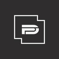 fd Initialen schreiben kreatives Logo Symbol Vektor schwarze Farbe kostenloser Download