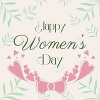 Weltfrauentagsgrüße auf dem Hintergrund einer Bitte an Frauen. als Gruß zum Frauentag. vektor
