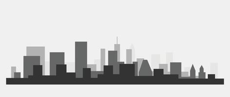 moderne Skyline der Stadt auf weißem Hintergrund. vektor