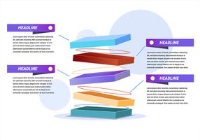 Infographic Elemente 3D im weißen Hintergrund vektor