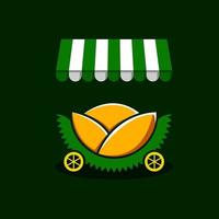 Durian-Shop-Logo-Vektor. vektor