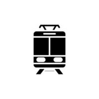 zug, lokomotive, transport solide symbol vektor illustration logo vorlage. für viele Zwecke geeignet.