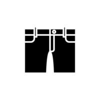 Shorts, lässig, Hosen solide Symbol Vektor Illustration Logo Vorlage. für viele Zwecke geeignet.