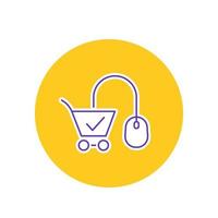 E-Commerce, Einkaufssymbol vektor