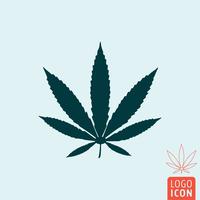 Marihuana-Symbol isoliert