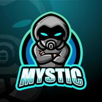 mystisk maskot logotyp design vektor