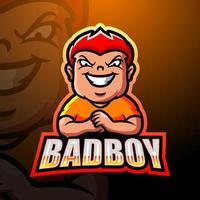 bad boy maskot esport logotypdesign vektor