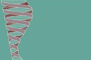 DNA-Doppelhelix-Hintergrundillustration vektor