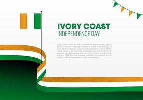 Hintergrund zum Unabhängigkeitstag der Elfenbeinküste am 7. und 8. August vektor