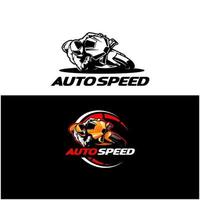 motosport logotyp mall, perfekt logotyp för racingteam, motorcykelhandlare och motorcykelälskare