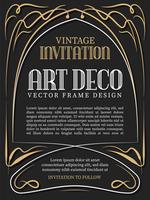 Luxus Vintage Frame Art-Deco-Stil. Vektor-Illustration vektor