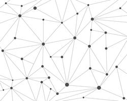 Abstrakter polygonaler Technologienetzhintergrund mit Verbindungspunkten - Vector Illustration