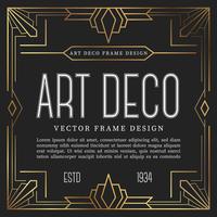 Vintage Frame Art-Deco-Stil. Vektor-Illustration vektor